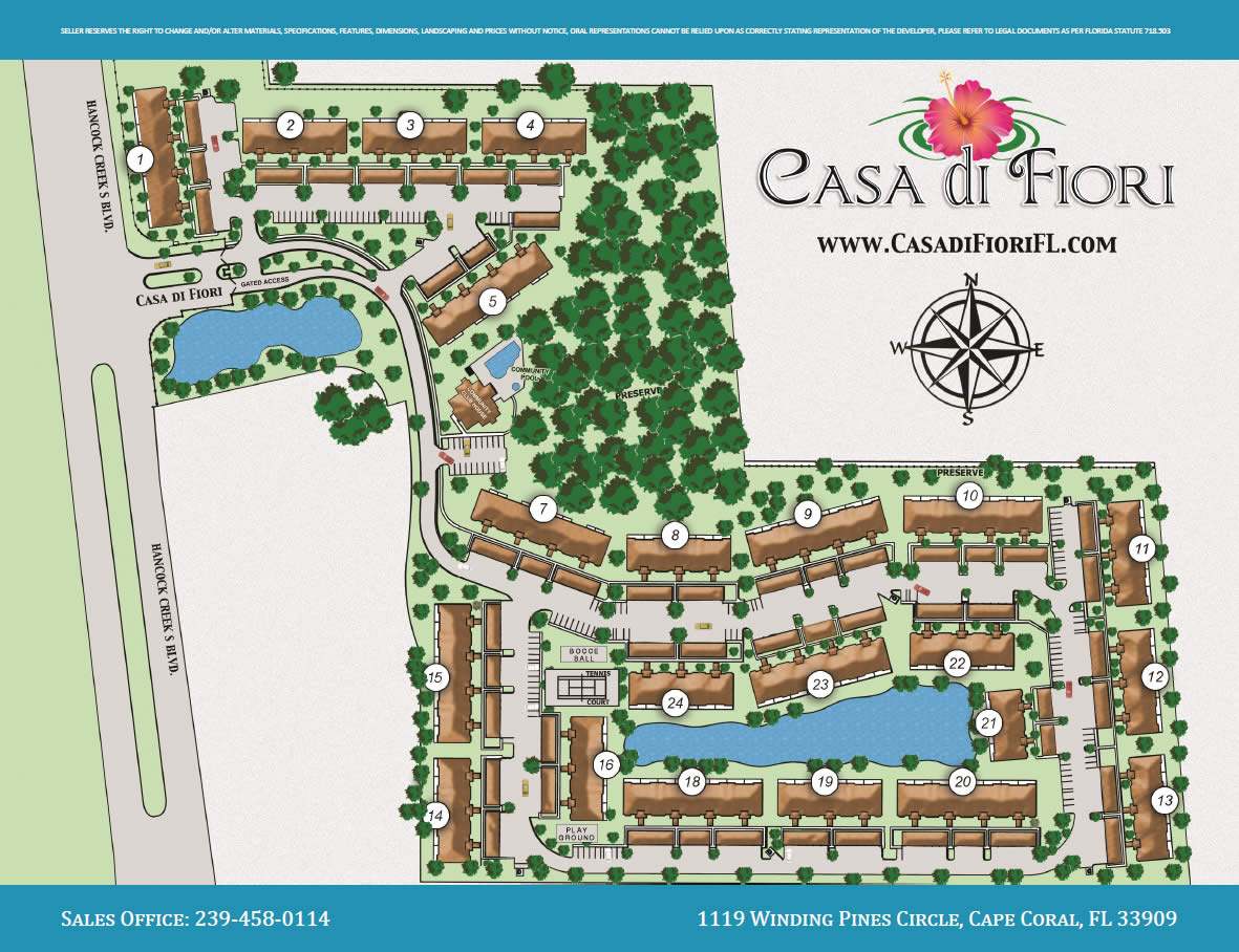 casa di fiori site plan